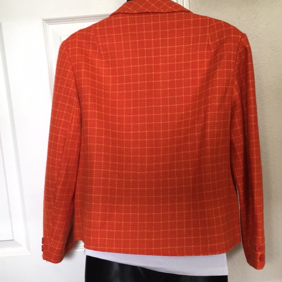 Vintage orange jacket Country Miss classic. Size M - Picture 9 of 10